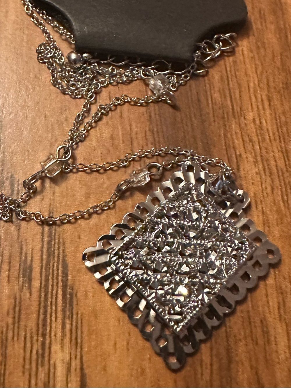 Spring Street Silver-Tone Sparkling Pendant Necklace